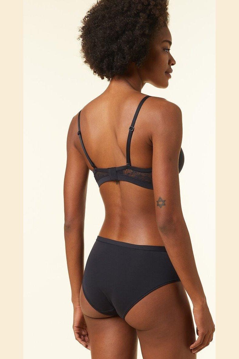 ETAM - חזיית מיקרופייבר ללא ברזל PURE 360 שחורה - MASHBIR//365