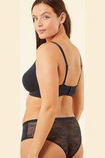 ETAM - חזיית מיקרופייבר ללא ברזל PURE 360 שחורה - MASHBIR//365