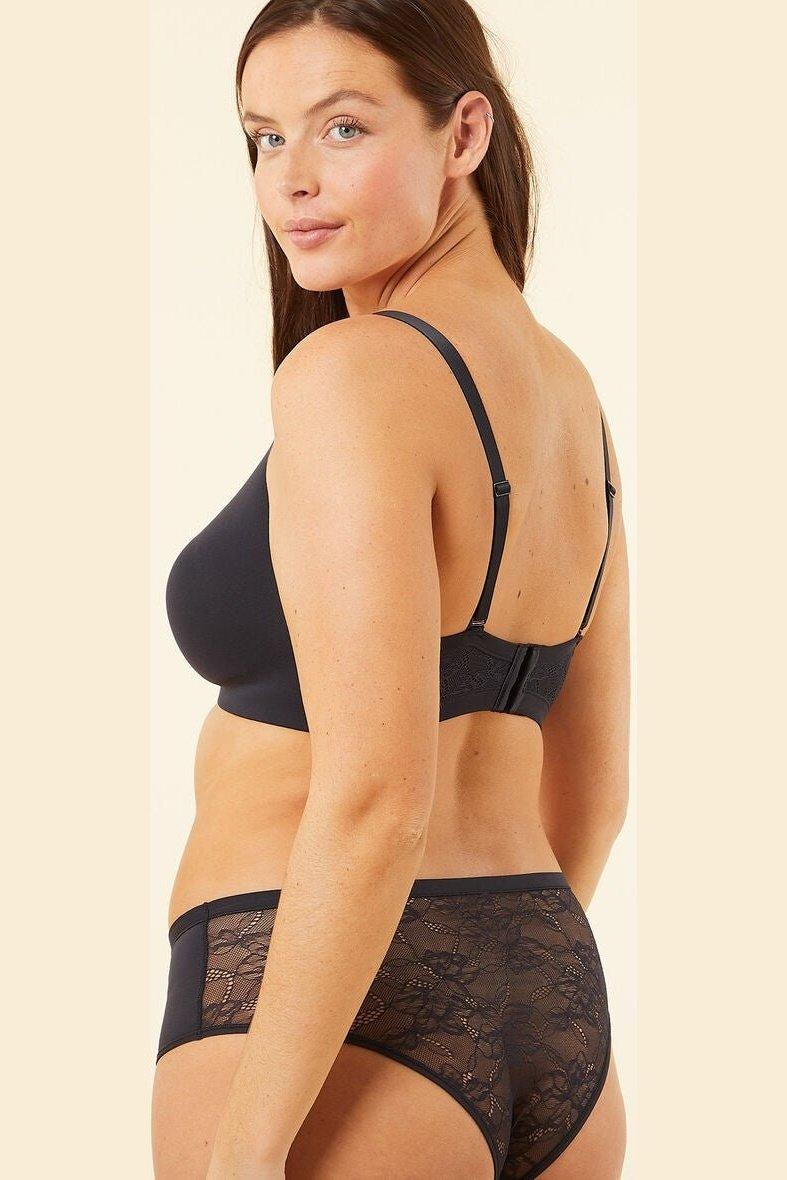 ETAM - חזיית מיקרופייבר ללא ברזל PURE 360 שחורה - MASHBIR//365