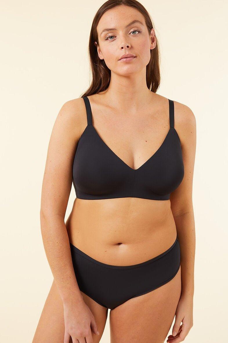 ETAM - חזיית מיקרופייבר ללא ברזל PURE 360 שחורה - MASHBIR//365