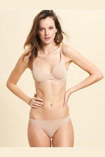 ETAM - חזיית מיקרופייבר ללא ריפוד PURE FIT צבע גוף - MASHBIR//365