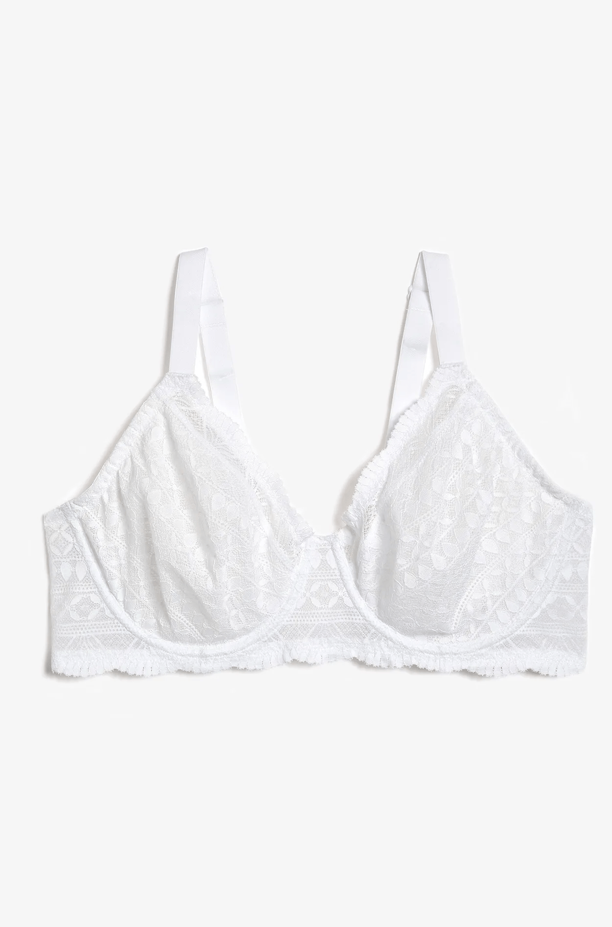 ETAM - חזיית מינימייזר תחרה IDOLE בצבע לבן - MASHBIR//365