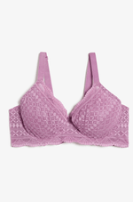 ETAM - חזיית מינימייזר תחרה IDOLE בצבע סגול - MASHBIR//365