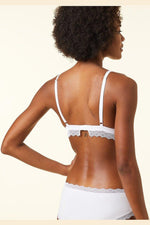 ETAM - חזיית משולשים בריפוד קל FAVEUR בצבע לבן - MASHBIR//365