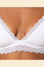 ETAM - חזיית משולשים בריפוד קל FAVEUR בצבע לבן - MASHBIR//365