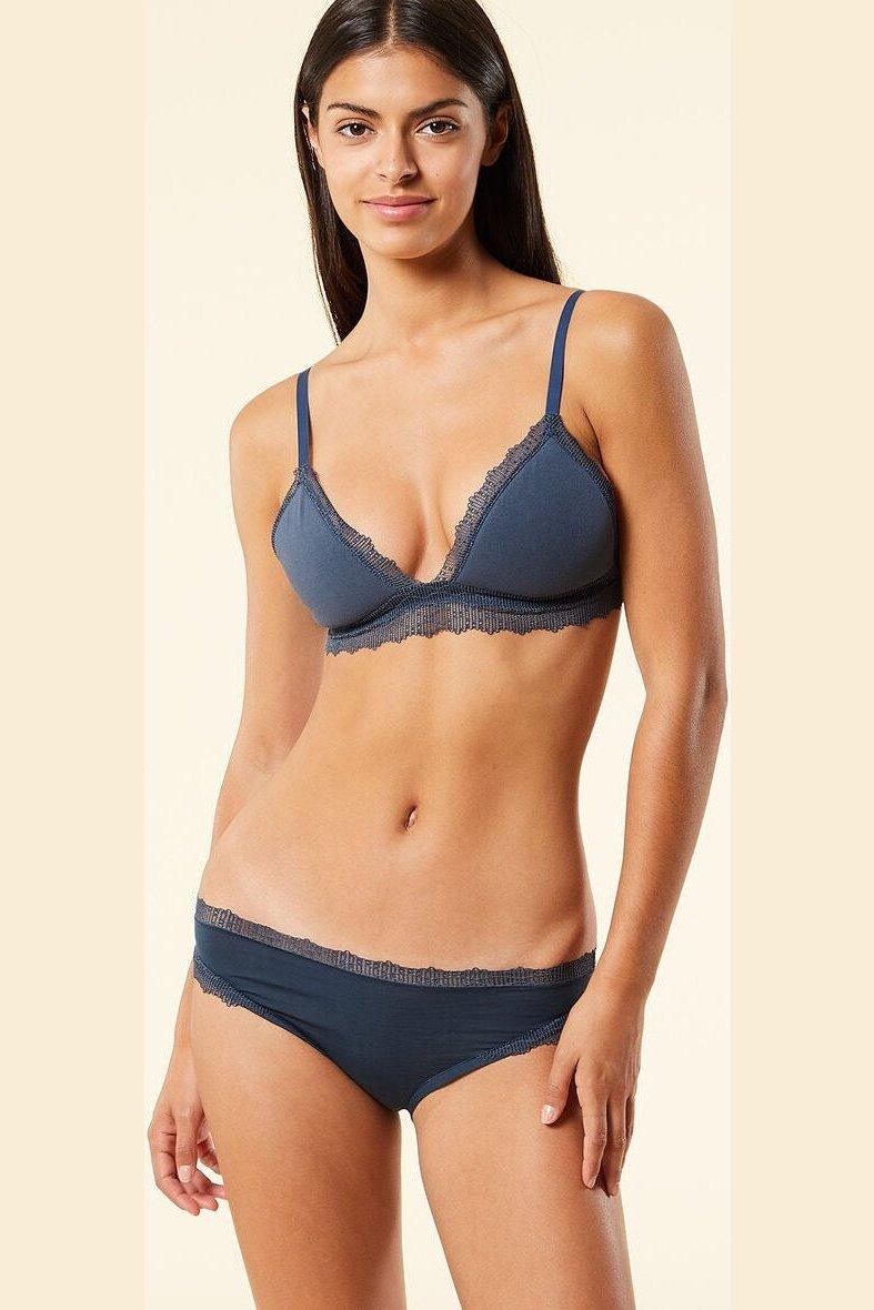 ETAM - חזיית משולשים בריפוד קל FAVEUR נייבי - MASHBIR//365