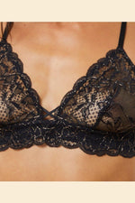 ETAM - חזיית משולשים תחרה ENVOUTANTE שחורה - MASHBIR//365