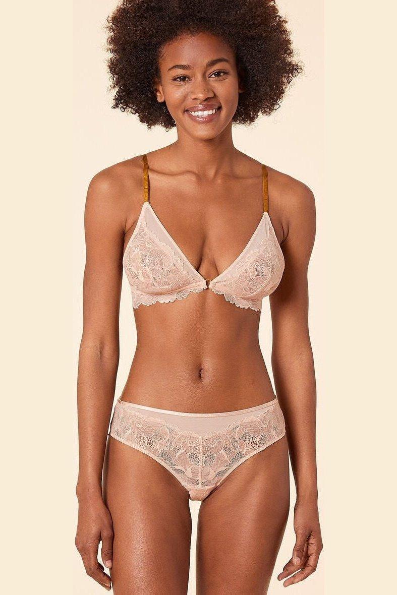 ETAM - חזיית משולשים טול בשילוב תחרה RELAX ניוד - MASHBIR//365