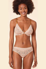 ETAM - חזיית משולשים טול בשילוב תחרה RELAX ניוד - MASHBIR//365