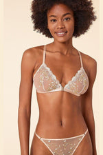 ETAM - חזיית משולשים טול מעוטרת רקמה BONHEUR ניוד - MASHBIR//365