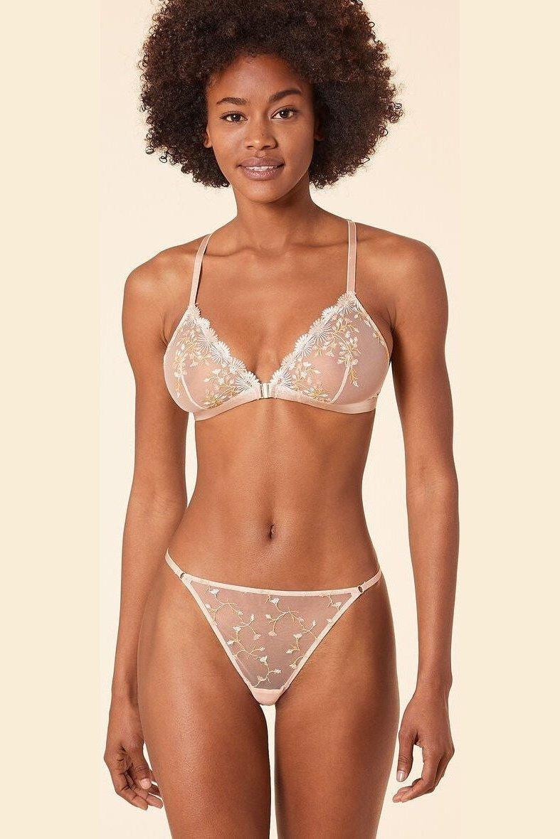 ETAM - חזיית משולשים טול מעוטרת רקמה BONHEUR ניוד - MASHBIR//365