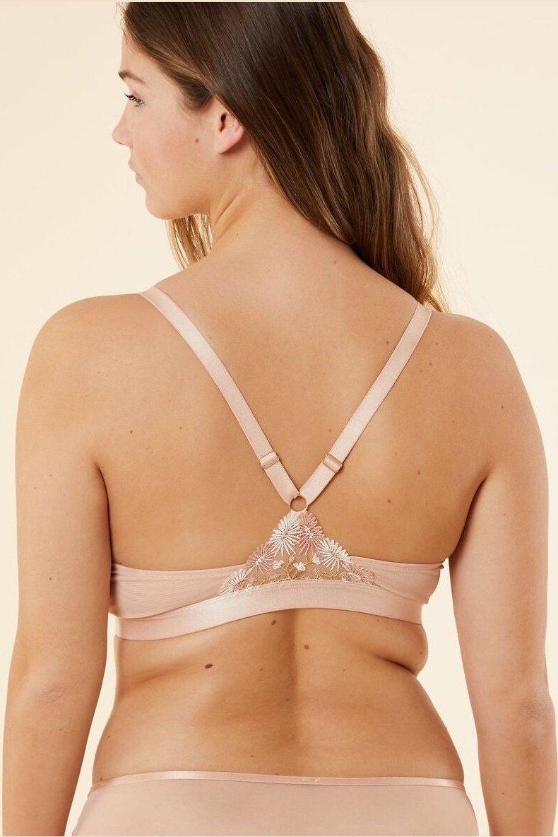 ETAM - חזיית משולשים טול מעוטרת רקמה BONHEUR ניוד - MASHBIR//365