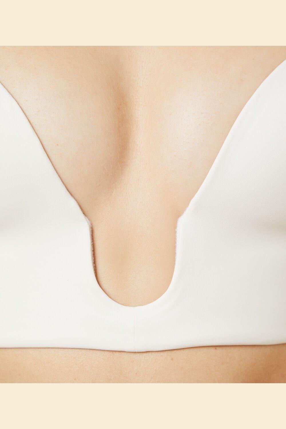 ETAM - חזיית מחוך מחשוף עמוק BRIDE TO BE קרם - MASHBIR//365