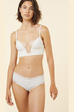 ETAM - חזיית מחוך מחשוף עמוק BRIDE TO BE קרם - MASHBIR//365