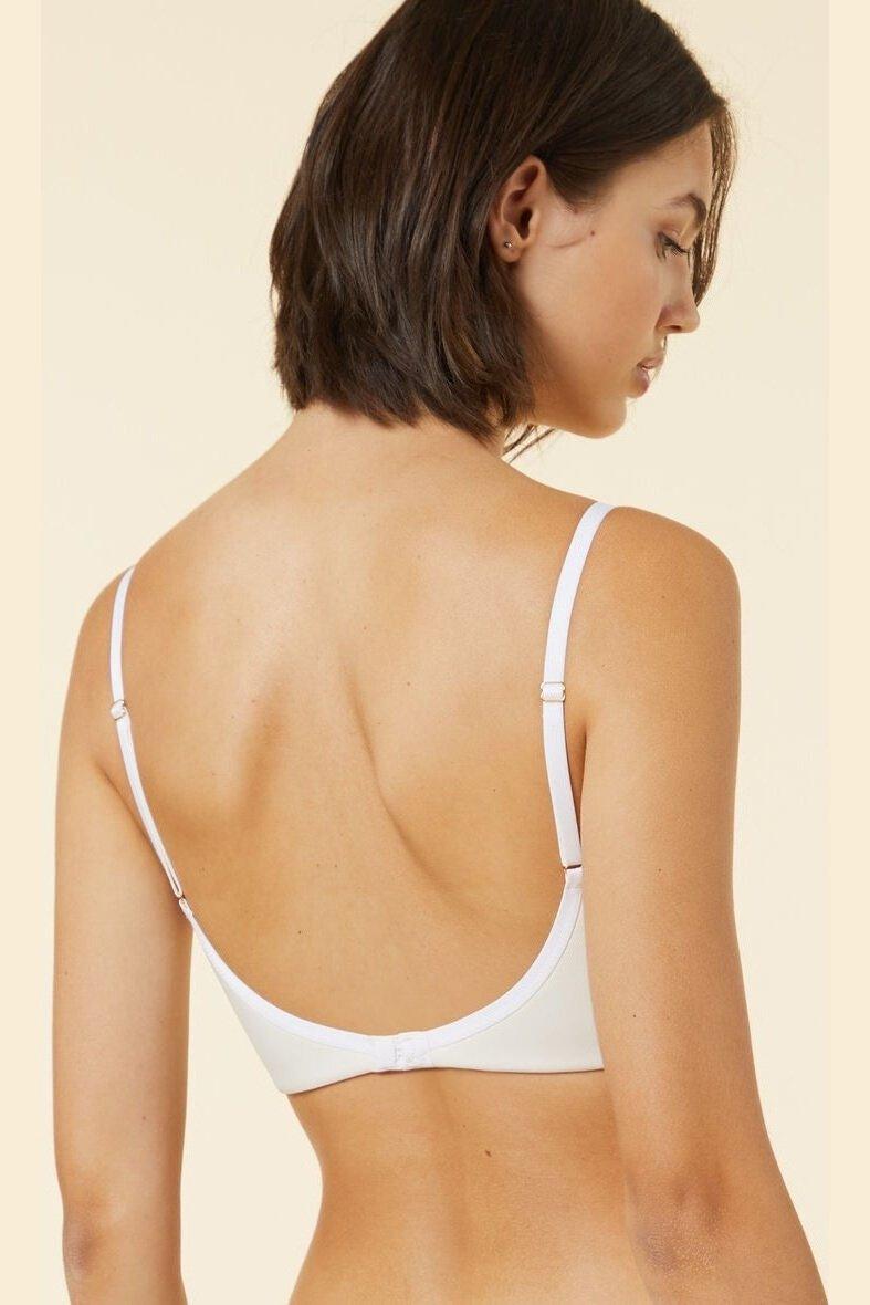 ETAM - חזיית מחוך מחשוף עמוק BRIDE TO BE קרם - MASHBIR//365