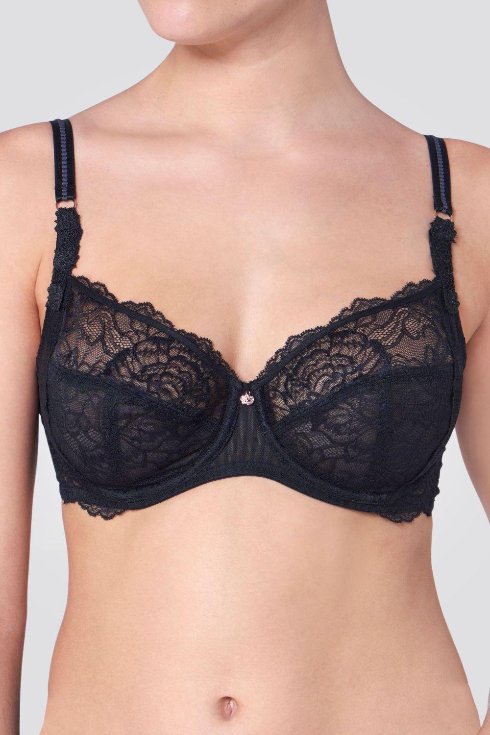 TRIUMPH - חזיית Peony Florale בצבע שחור - MASHBIR//365