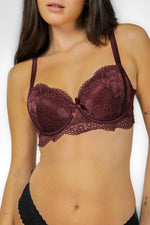 BONITA DE MAS - חזיית ריפוד קל LARISA בצבע בורדו - MASHBIR//365