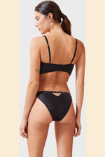 ETAM - חזיית סאטן משולשים DIAMONDS שחורה - MASHBIR//365