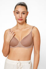 DELTA - חזיית ספייסר ריפוד קל בצבע מוקה - MASHBIR//365