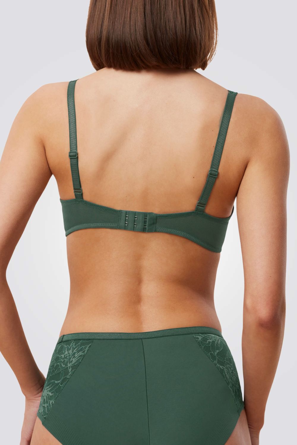 TRIUMPH - חזיית תחרה Amourette Charm Conscious WHP0 בצבע ירוק - MASHBIR//365