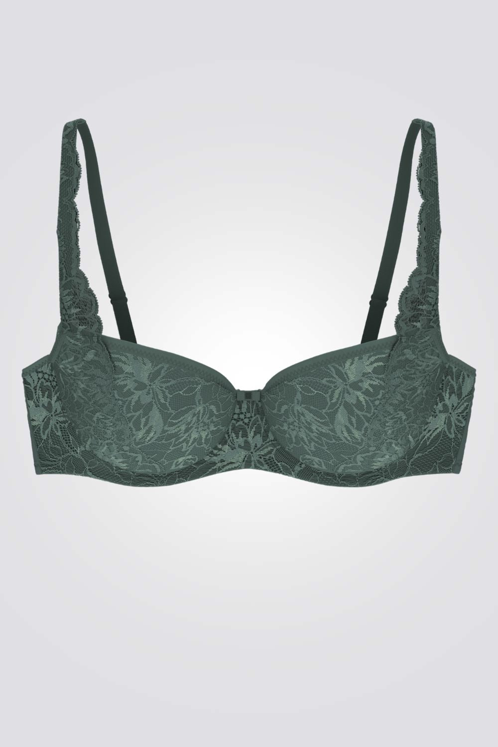 TRIUMPH - חזיית תחרה Amourette Charm Conscious WHP0 בצבע ירוק - MASHBIR//365