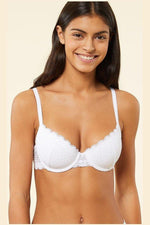 ETAM - חזיית תחרה בריפוד קל CHERIE CHERIE לבנה - MASHBIR//365