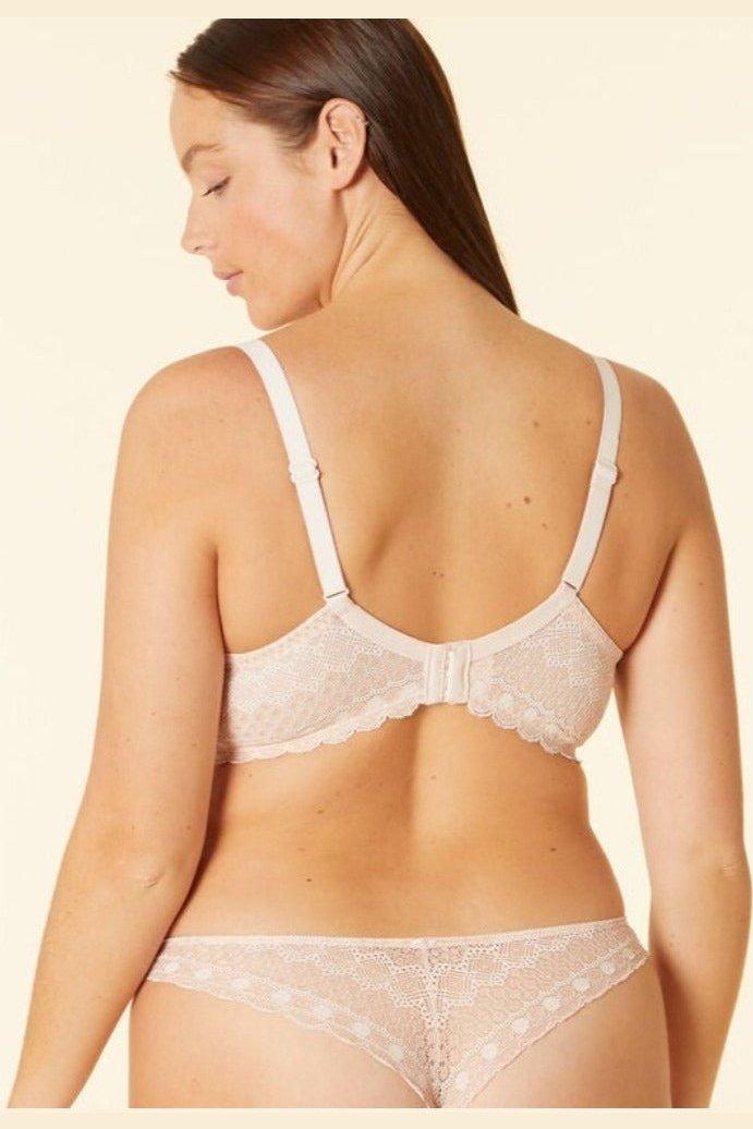 ETAM - חזיית תחרה בריפוד קל CHERIE CHERIE ורוד פודרה - MASHBIR//365