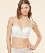 ETAM - חזיית תחרה בריפוד קל FLORALE BALCONNET קרם - MASHBIR//365