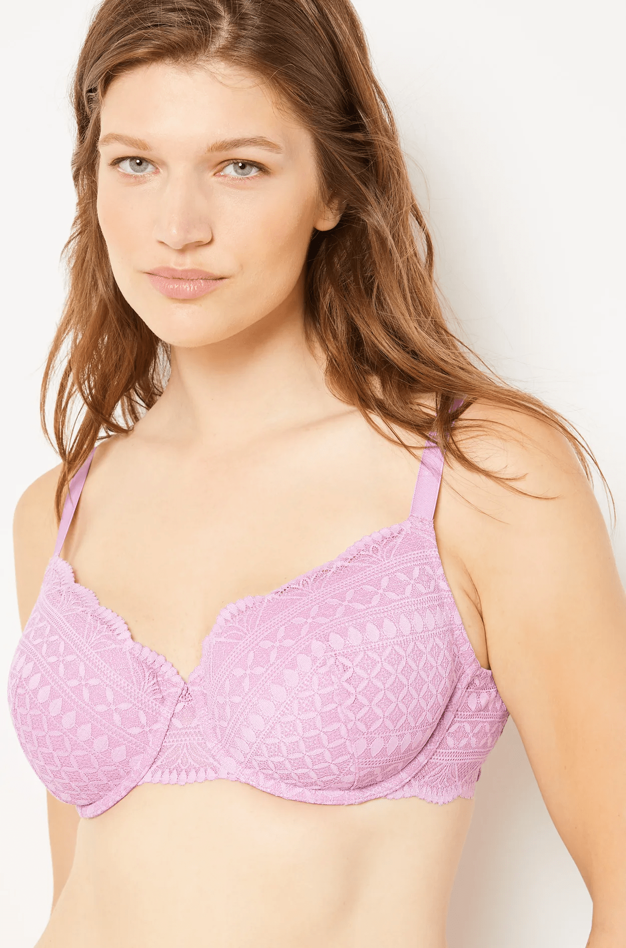 ETAM - חזיית תחרה בריפוד קל IDOLE בצבע סגול - MASHBIR//365