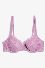 ETAM - חזיית תחרה בריפוד קל IDOLE בצבע סגול - MASHBIR//365