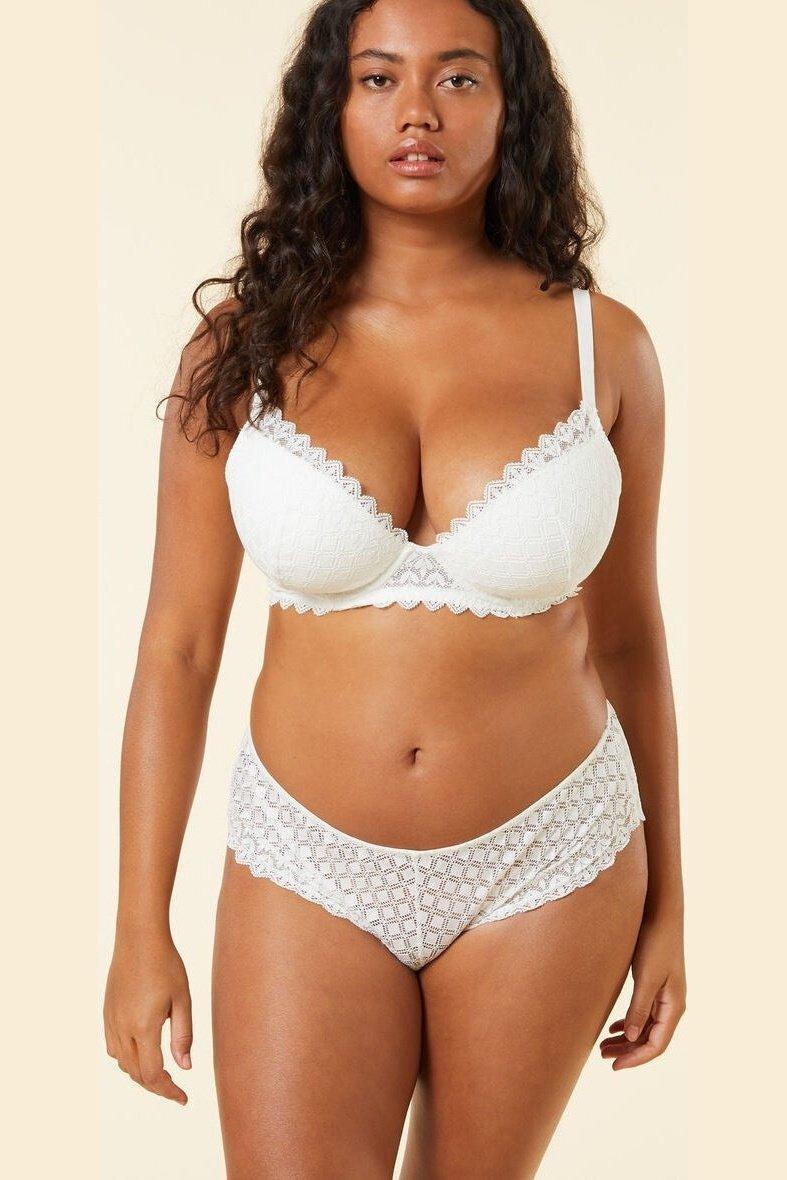 ETAM - חזיית תחרה בריפוד קל JADE קרם - MASHBIR//365