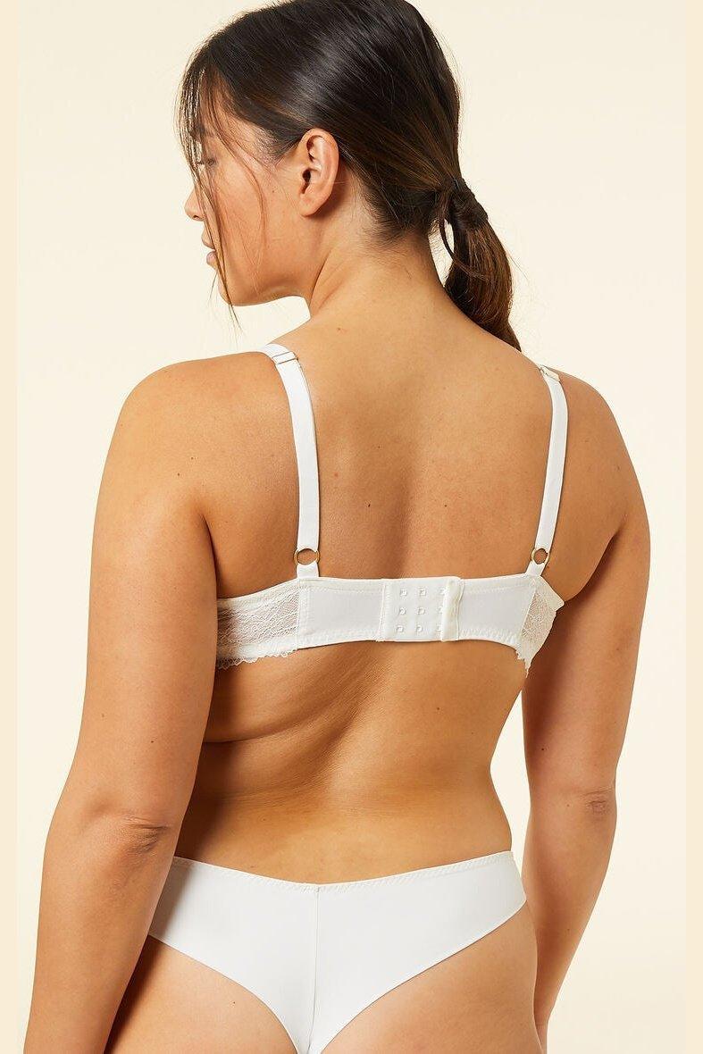 ETAM - חזיית תחרה בריפוד קל SENTIMENT בצבע לבן - MASHBIR//365