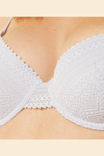 ETAM - חזיית תחרה בריפוד קל SUBLIME אפור בהיר - MASHBIR//365