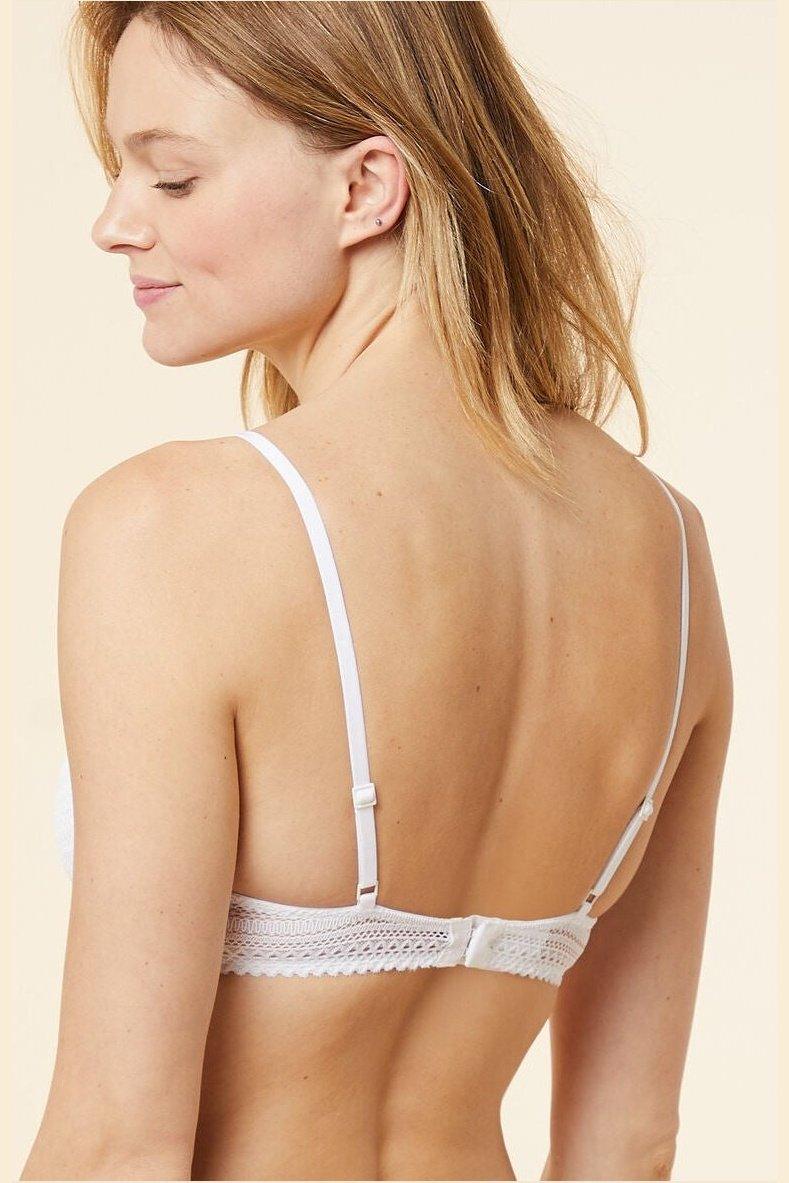 ETAM - חזיית תחרה בריפוד קל SUBLIME בצבע לבן - MASHBIR//365