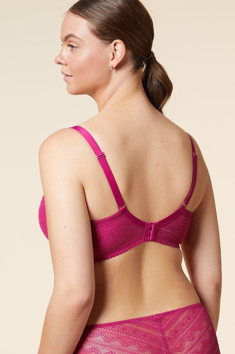 ETAM - חזיית תחרה בריפוד קל SUBLIME בורדו - MASHBIR//365