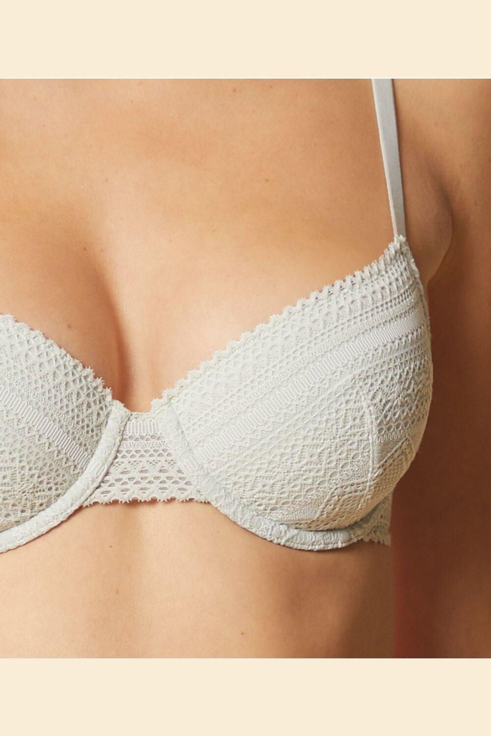 ETAM - חזיית תחרה בריפוד קל SUBLIME ירוק מנטה - MASHBIR//365