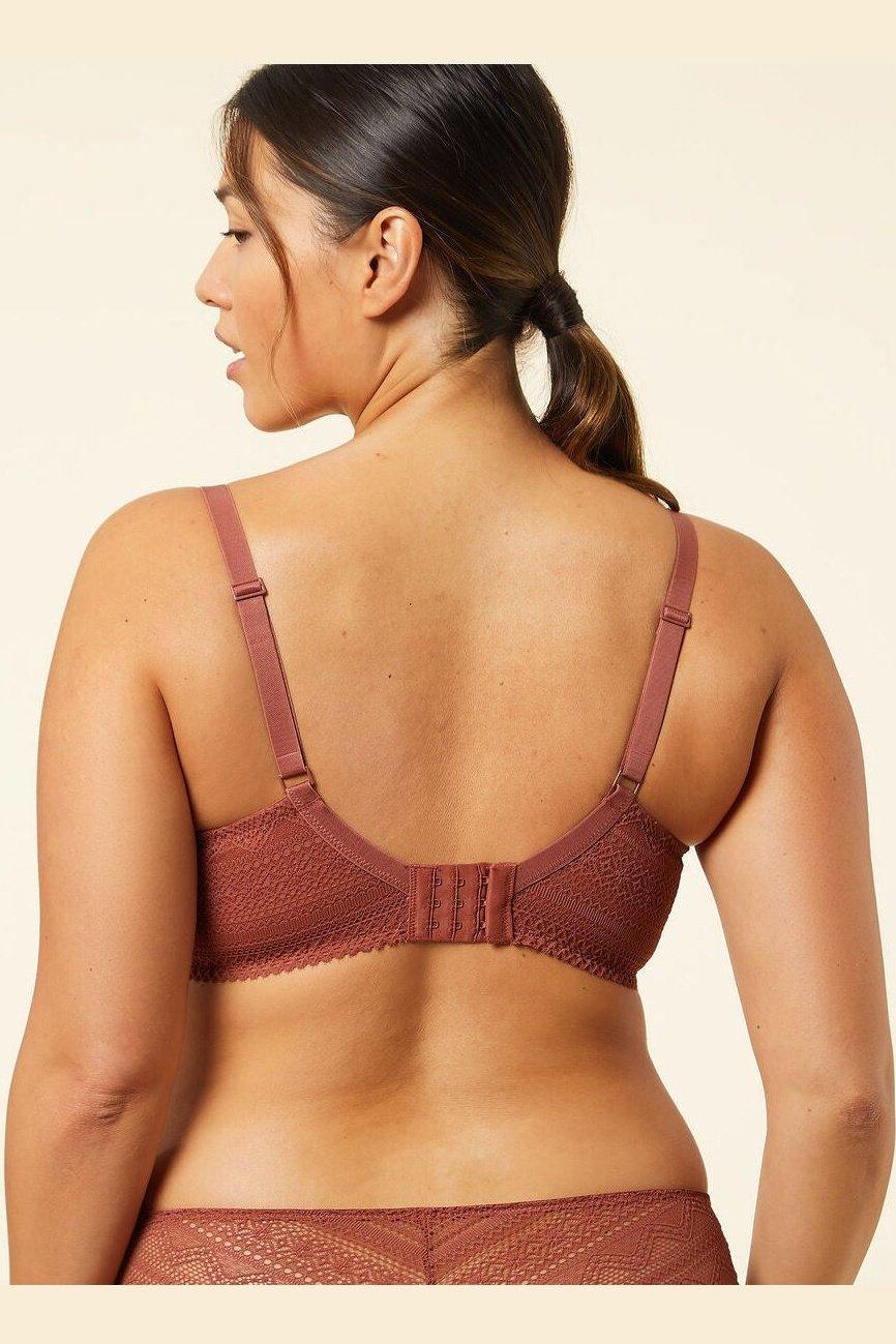 ETAM - חזיית תחרה בריפוד קל SUBLIME טרקוטה - MASHBIR//365