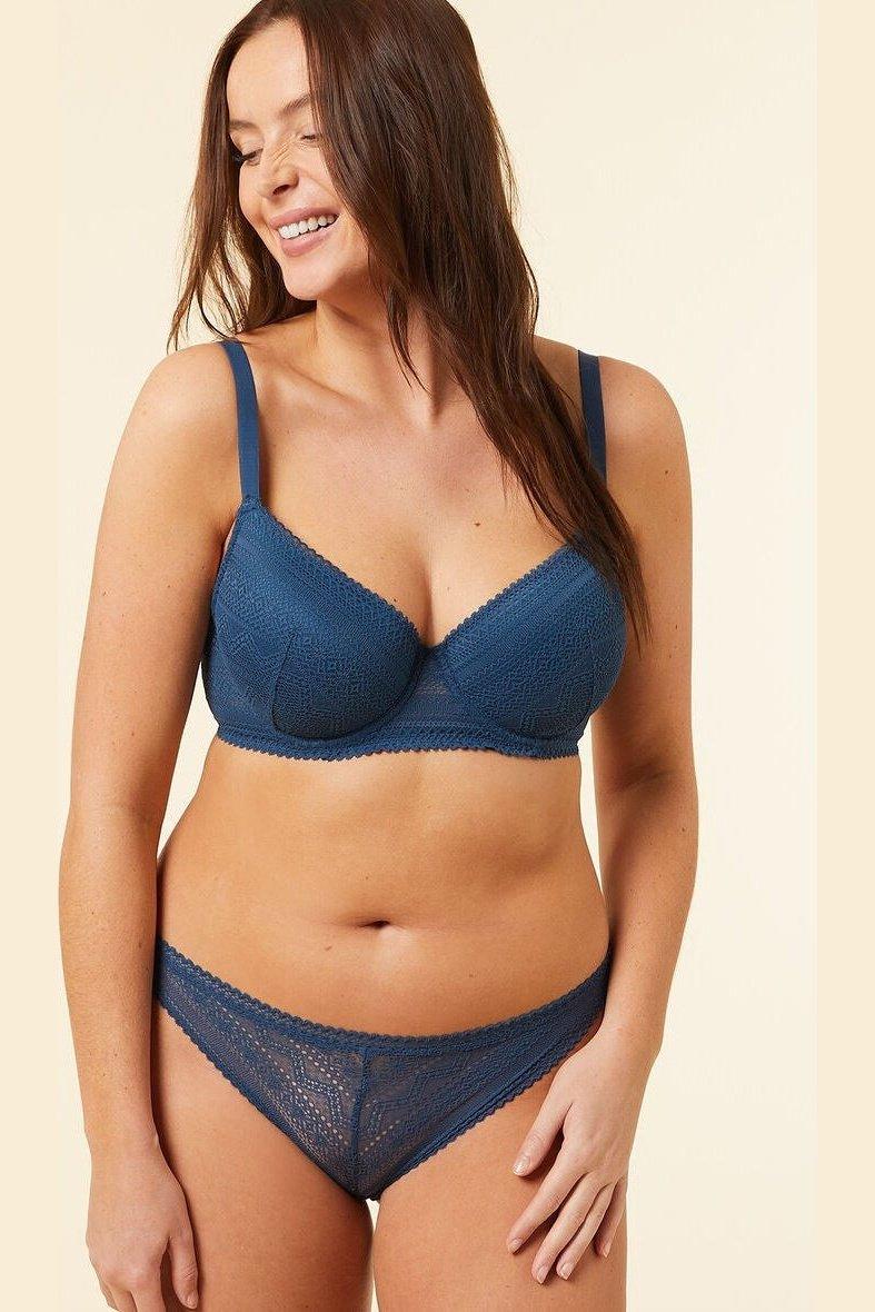 ETAM - חזיית תחרה בריפוד קל SUBLIME כחולה - MASHBIR//365