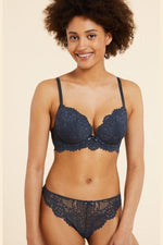 ETAM - חזיית תחרה בריפוד קל SUCCESS אפורה - MASHBIR//365