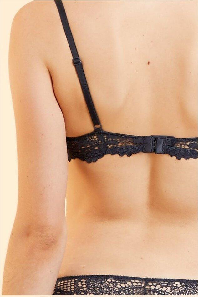 ETAM - חזיית תחרה בריפוד קל SUCCESS אפורה - MASHBIR//365