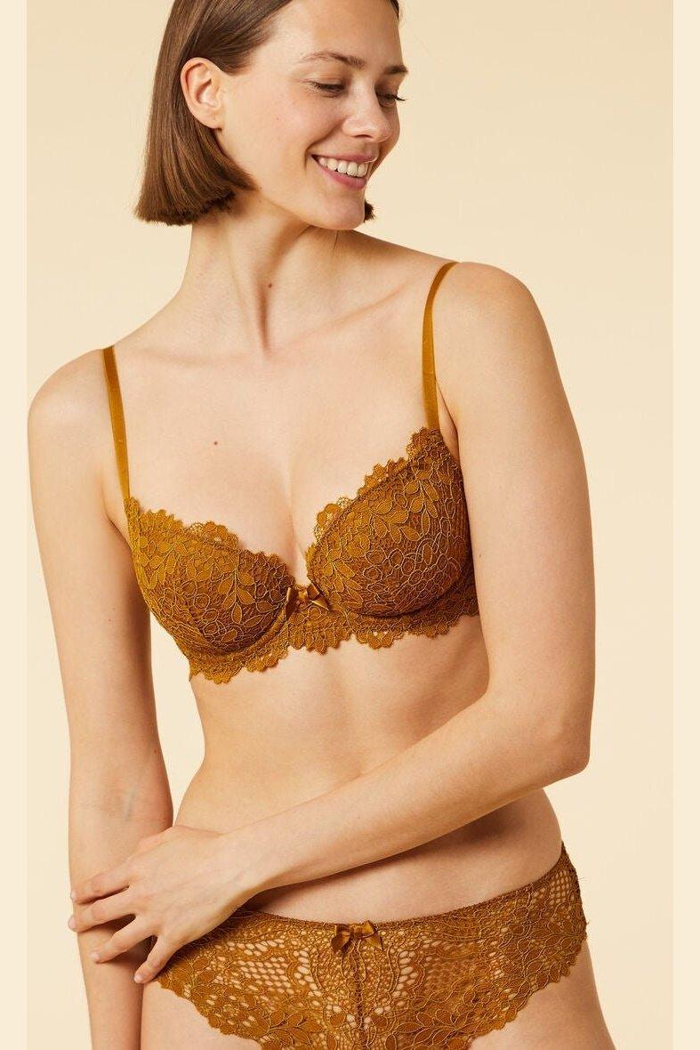 ETAM - חזיית תחרה בריפוד קל SUCCESS ברונזה - MASHBIR//365