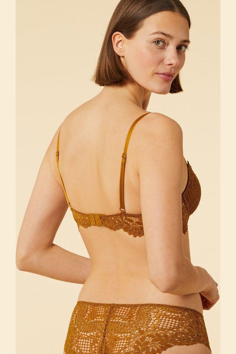 ETAM - חזיית תחרה בריפוד קל SUCCESS ברונזה - MASHBIR//365