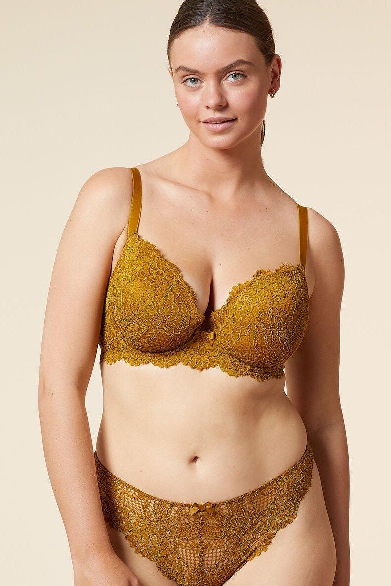 ETAM - חזיית תחרה בריפוד קל SUCCESS ברונזה - MASHBIR//365