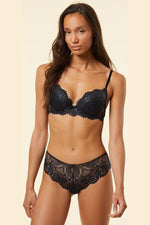 ETAM - חזיית תחרה בריפוד קל SUCCESS שחורה - MASHBIR//365