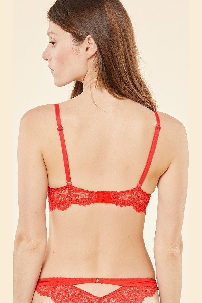 ETAM - חזיית תחרה בריפוד קל SUCCESS כתומה - MASHBIR//365