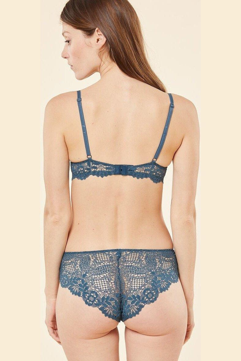 ETAM - חזיית תחרה בריפוד קל SUCCESS כחול פטרול - MASHBIR//365