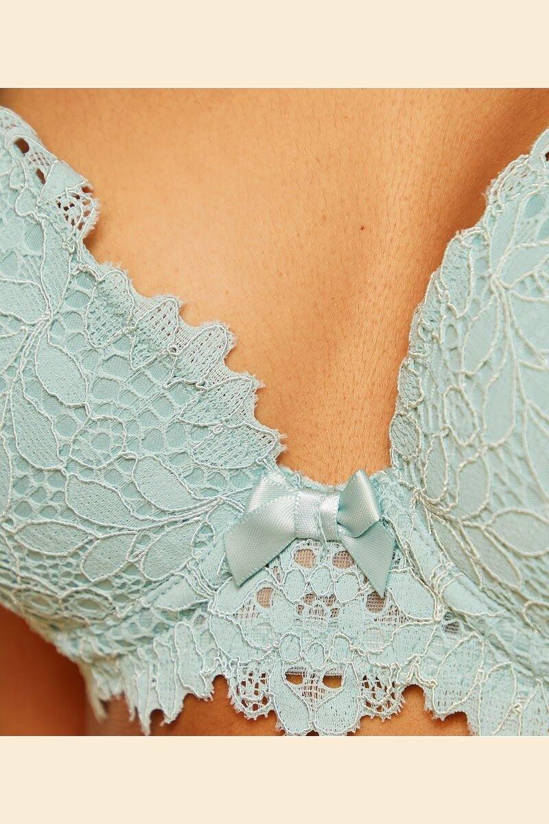 ETAM - חזיית תחרה בריפוד קל SUCCESS טורקיז - MASHBIR//365