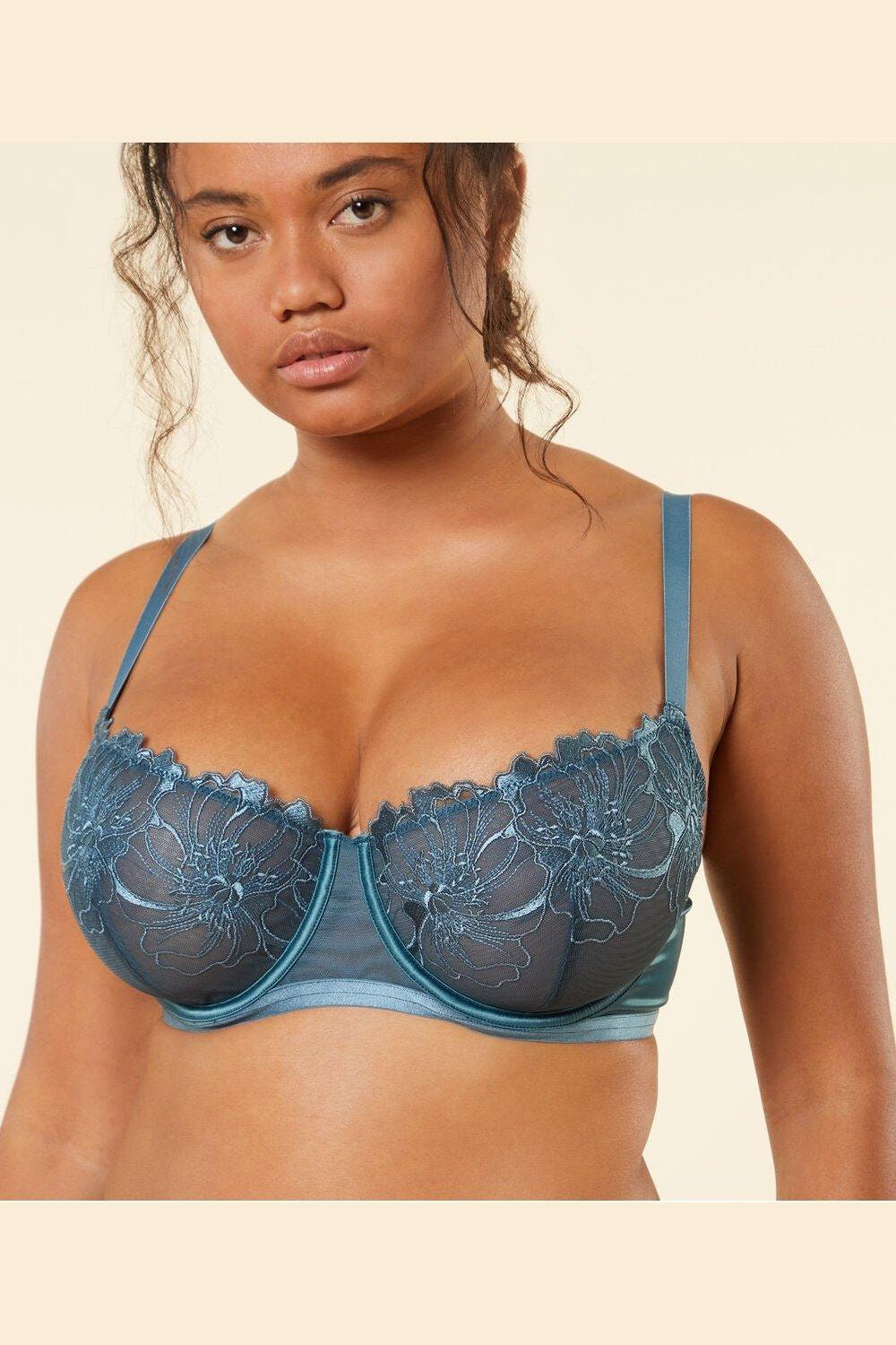 ETAM - חזיית תחרה ללא ריפוד AMARYLLIS טורקיז - MASHBIR//365