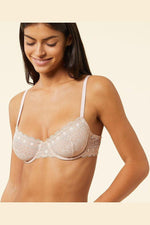 ETAM - חזיית תחרה ללא ריפוד CHERIE CHERIE ורוד פודרה - MASHBIR//365