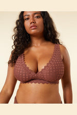 ETAM - חזיית תחרה ללא ריפוד JADE D שוקולד - MASHBIR//365